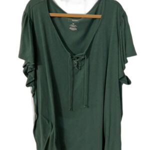 Sonoma 4X green tshirt with front tie